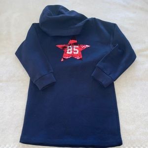 NWT TOMMY HILFIGER girls hooded sweater dress size 5